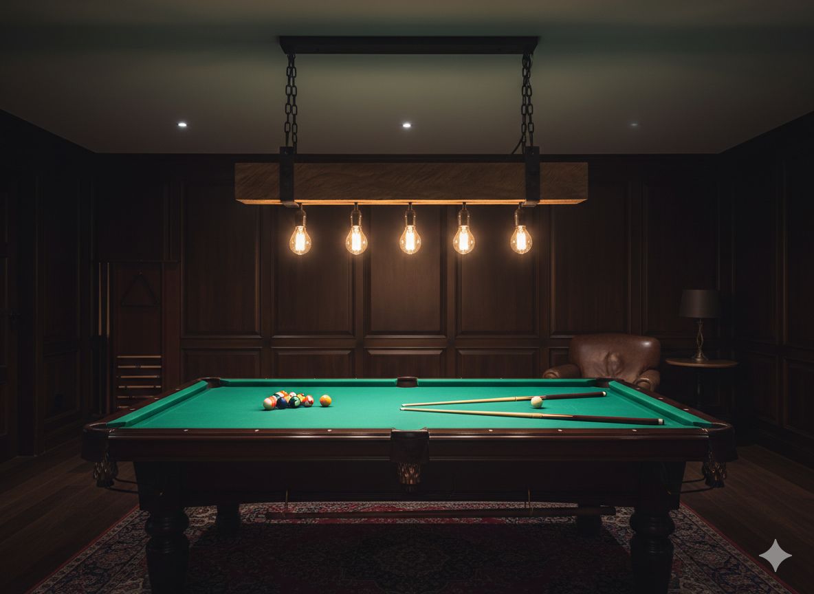 Rustic Beam Chandelier
